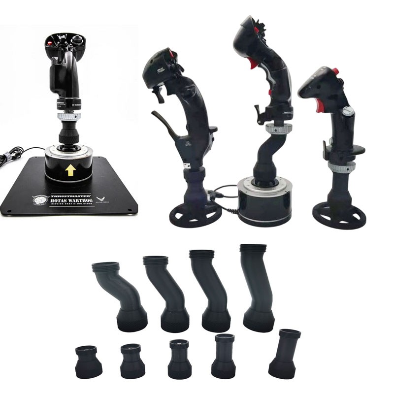 Black For Thrustmaster Hotas Warthog F/A-18C Cougar 360° Rotation Extension Bar