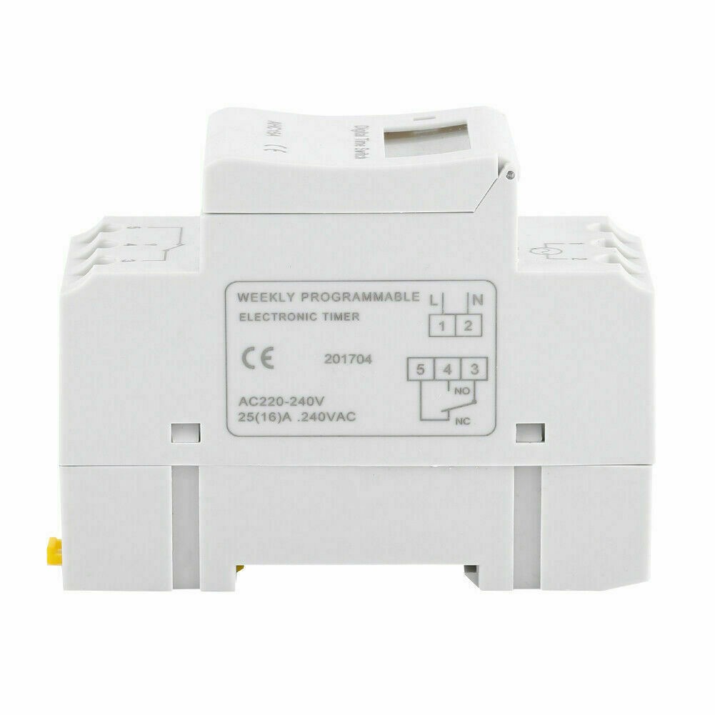 Digital LCD Power Programmable DIN Rail Timer Time Switch Relay Suitable for AU
