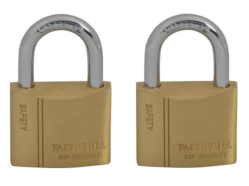 Faithfull - Cadenas en laiton 2 x 40mm