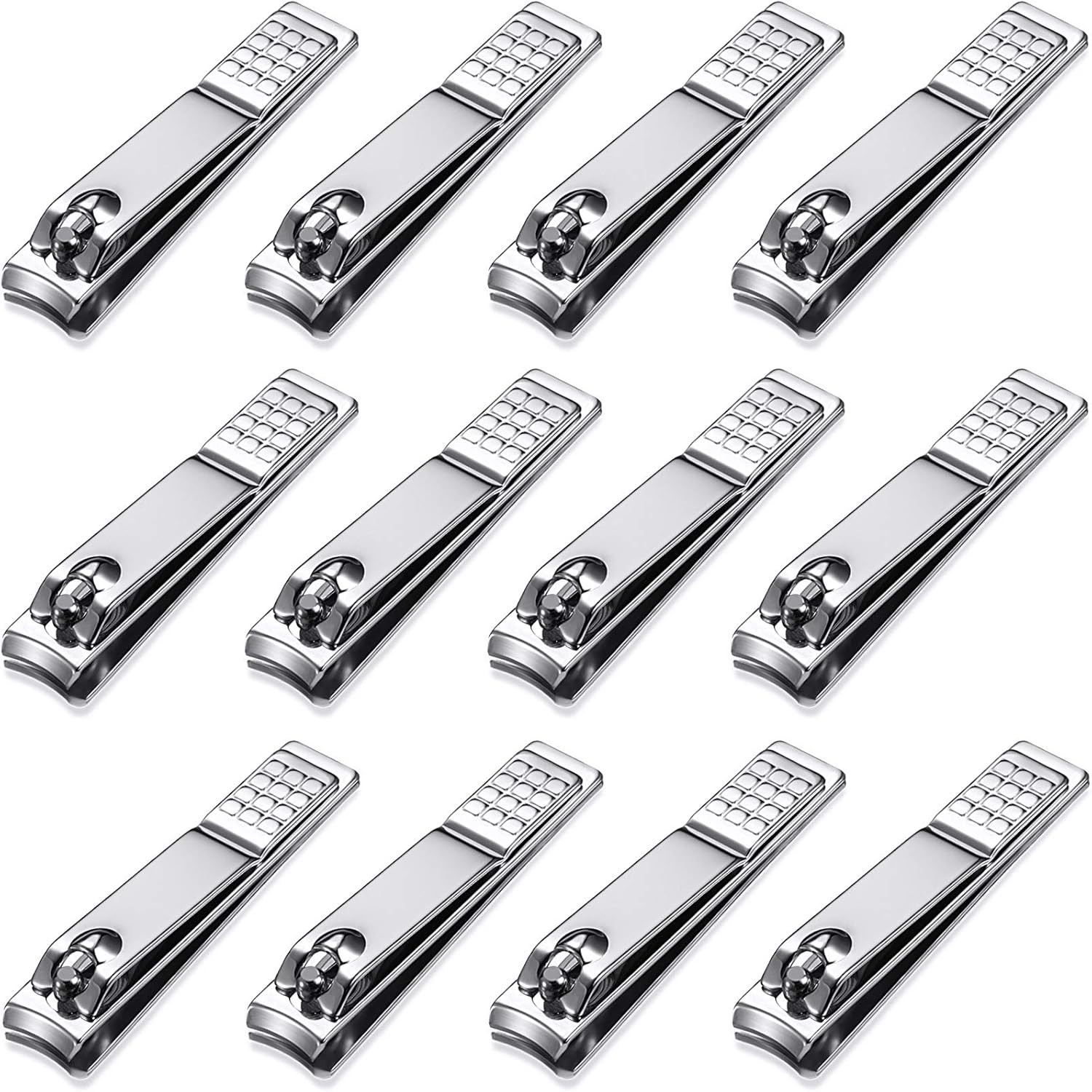 Yaomiao 12 Pieces Nail Clipper Set Stainless Steel Nail Cutter Fingernails