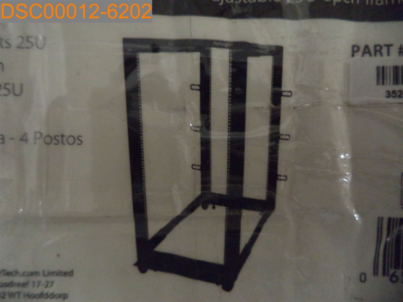 StarTech Adjustable 4 Post Open Frame Server Rack 4POSTRACK25U 065030858519
