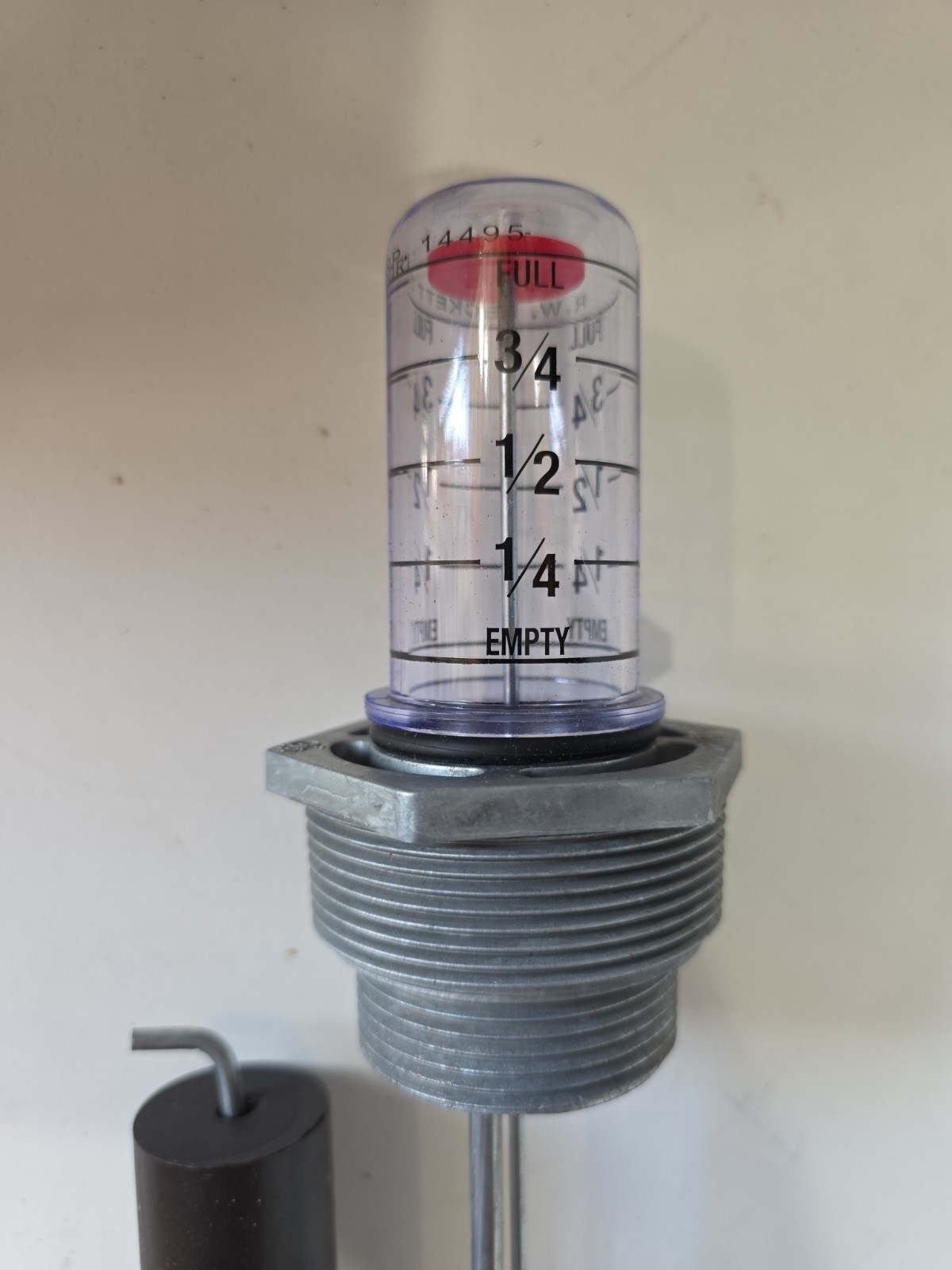 Beckett 1-1/2" x 2" King Leakproof Vertical Tank Gauge 42" Length 14504 MNPT