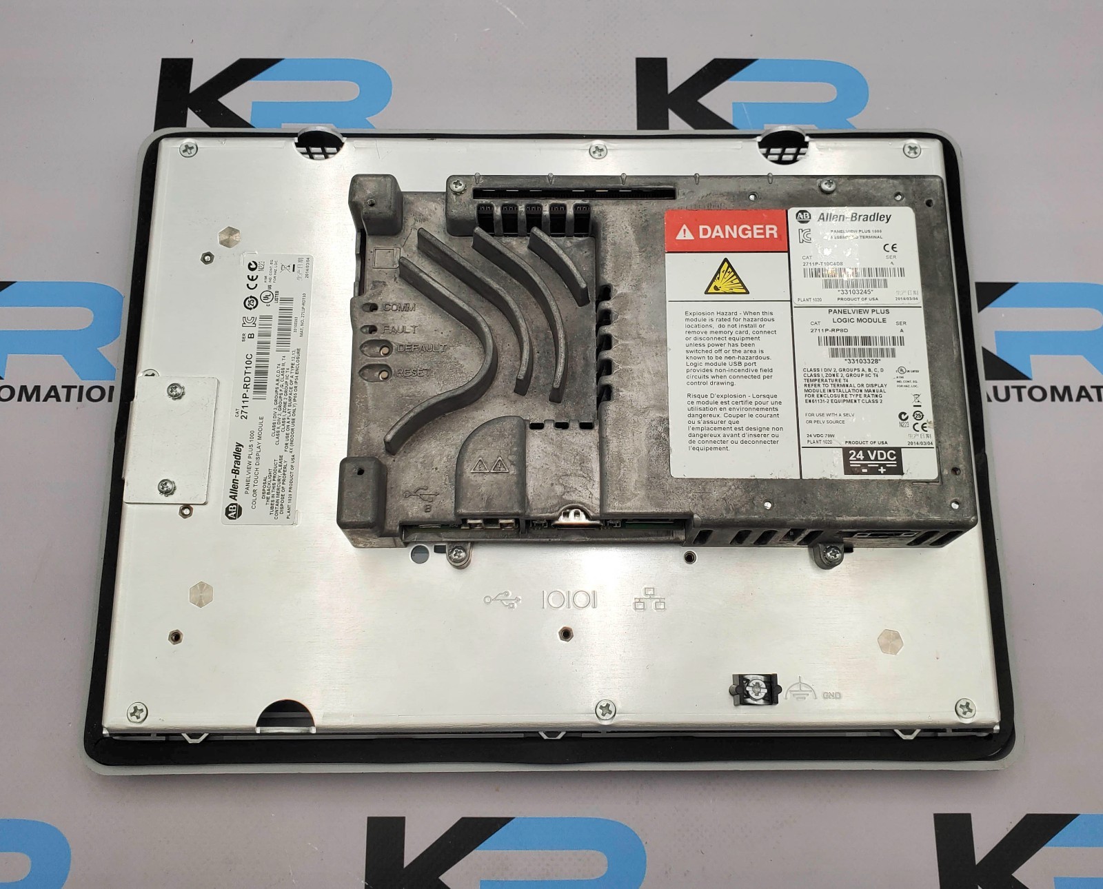 Allen Bradley 2711P-T10C4D8 PanelView Plus 1000 Touch Display Module 24VDC