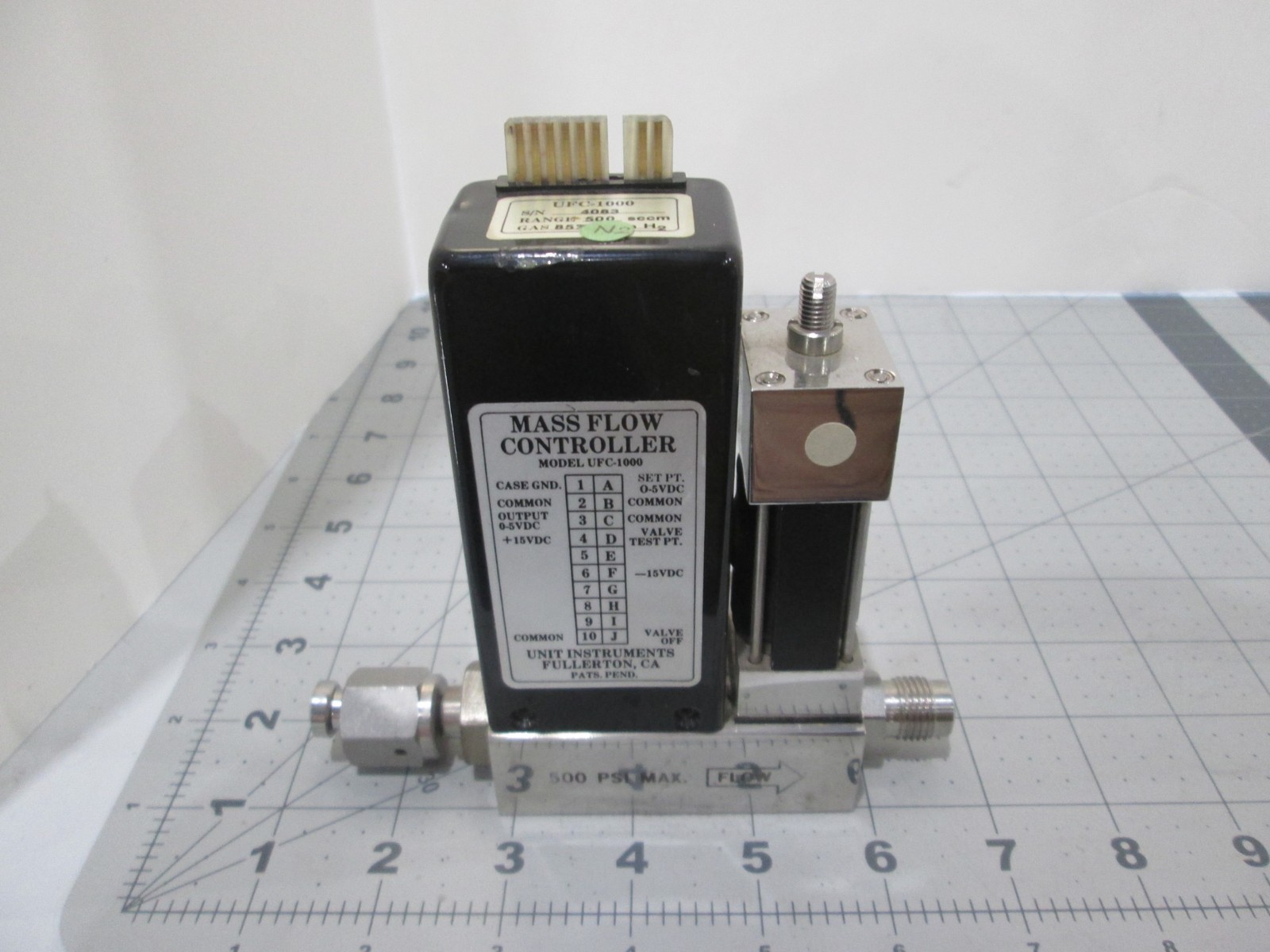 Unit, UFC-1000, Mass Flow Controller, 85%N2/H2, 500 SCCM, Used