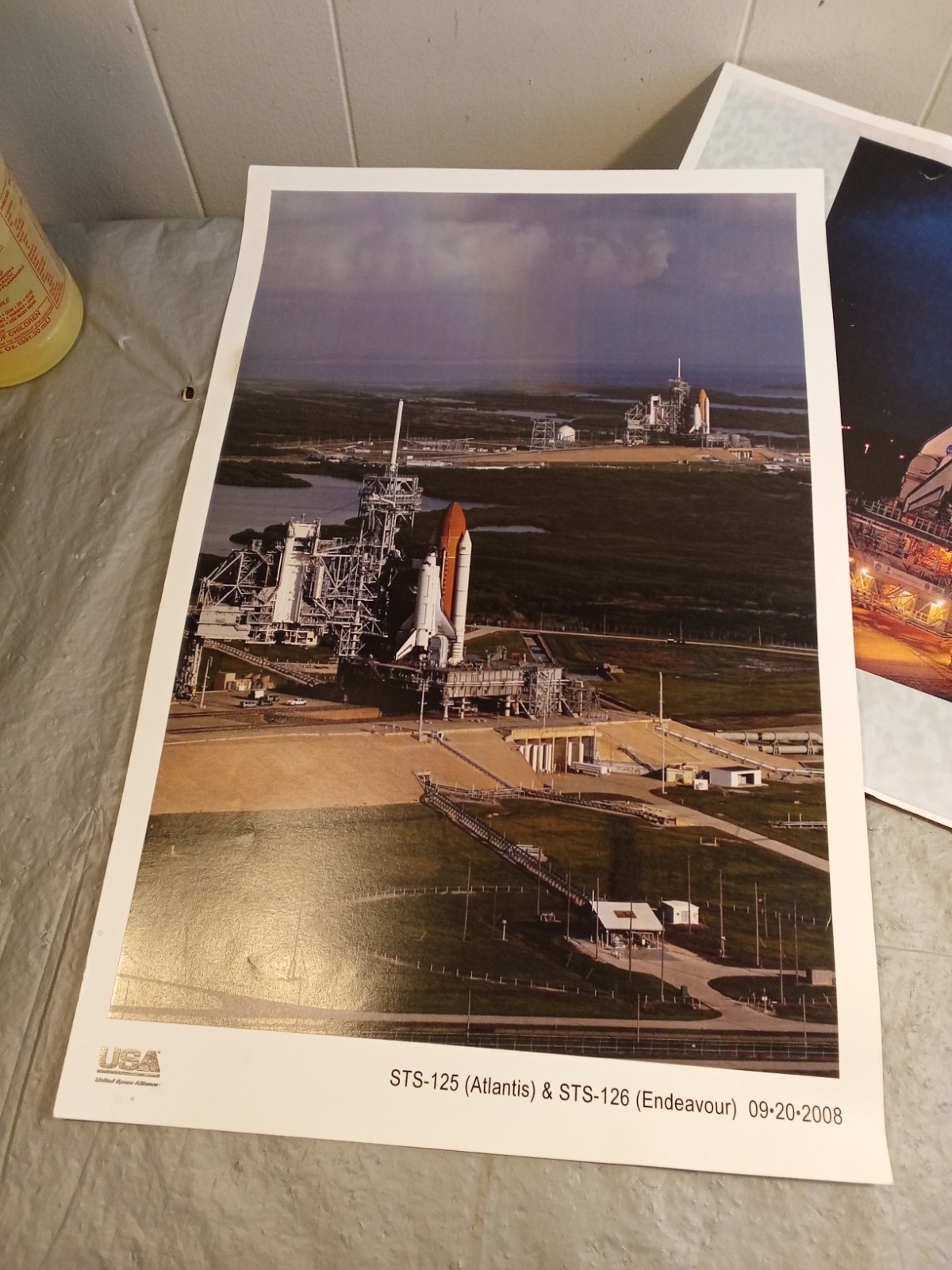2 NASA Space Shuttle NASA Prints, Gordon Hasson, Space Shuttle Launch Pad