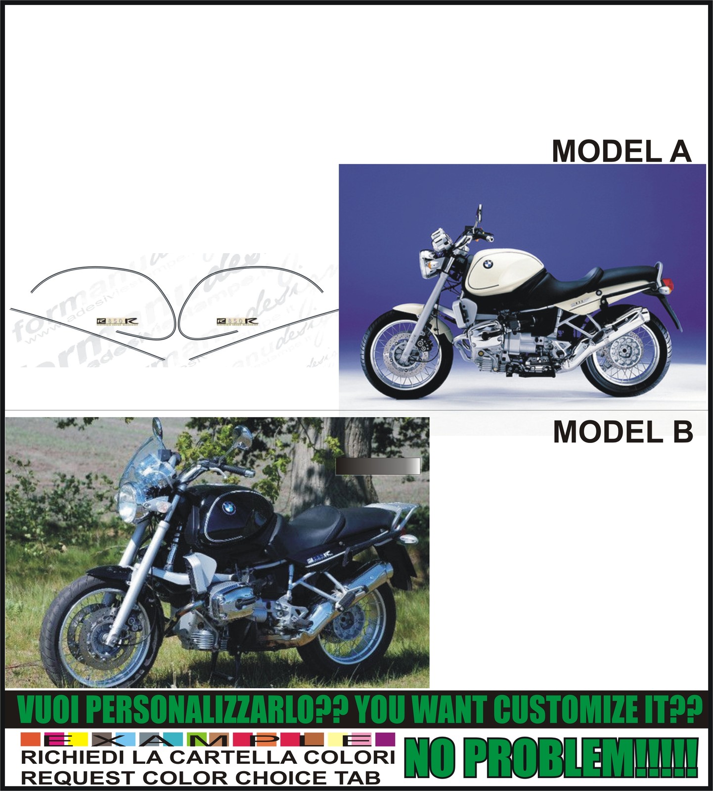 Stickers R850 R 2001 2002 Set Compatible
