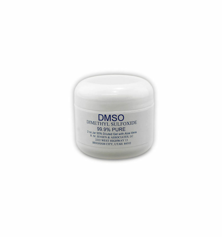 DMSO 50% GEL WITH DEIONIZED WATER AND ALOE VERA 2 OZ JAR