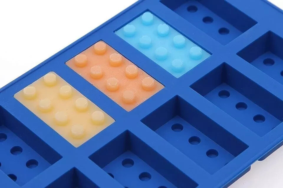 Lego Bricks Silicone Mold for Ice Cubes, Chocolate, Candy