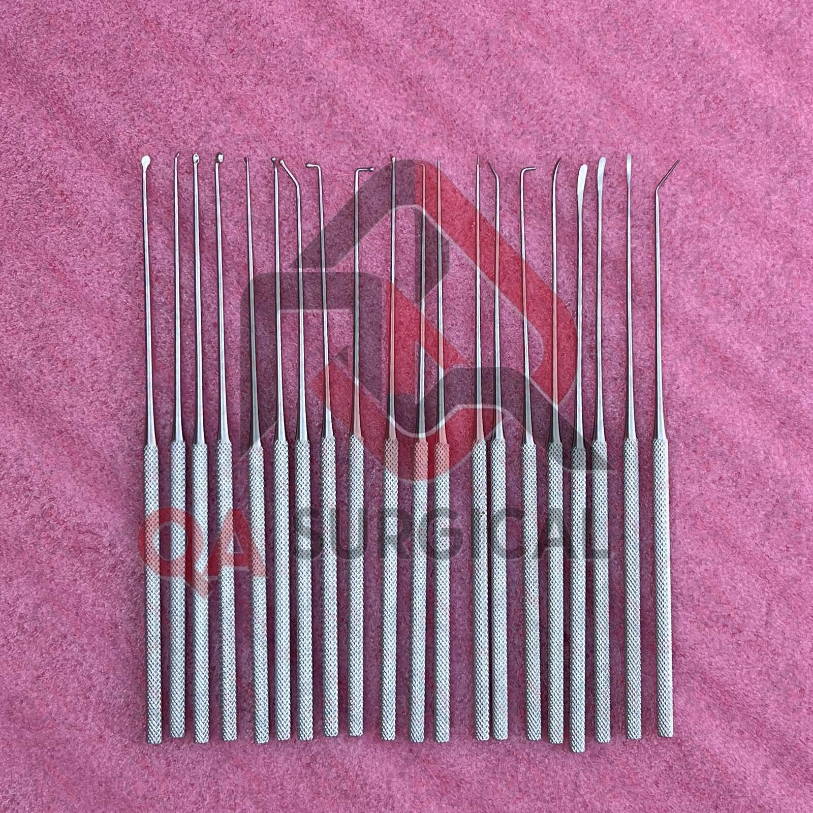 New Micro Dissector Expanded 20 PCs Set, Neurosurgery Set