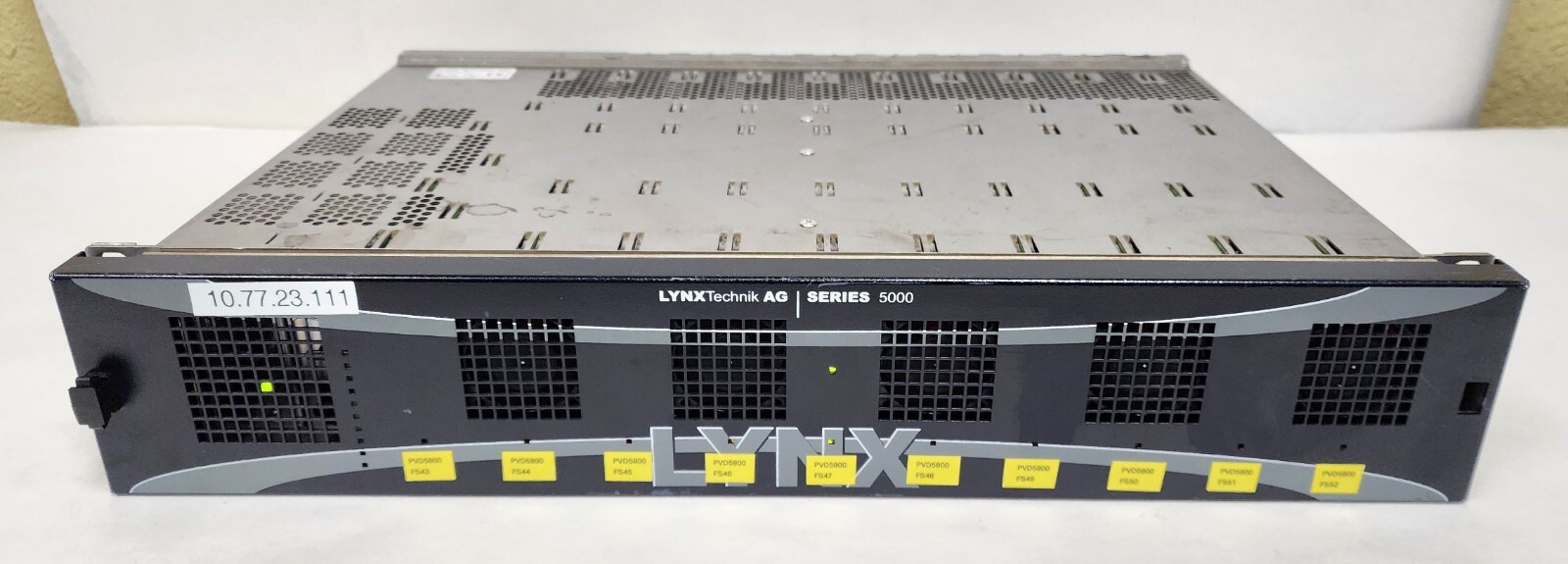 LYNX Technik Series 5000 RFR-5012 2RU Rack Frame w/10x PVD-5800 Modules