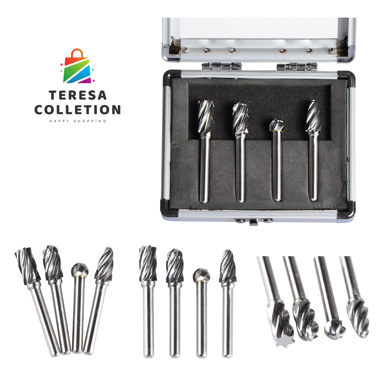 Carbide Rotary Burr For Aluminum Non-Ferrous Poring And Polishing Bits Non-Fe...