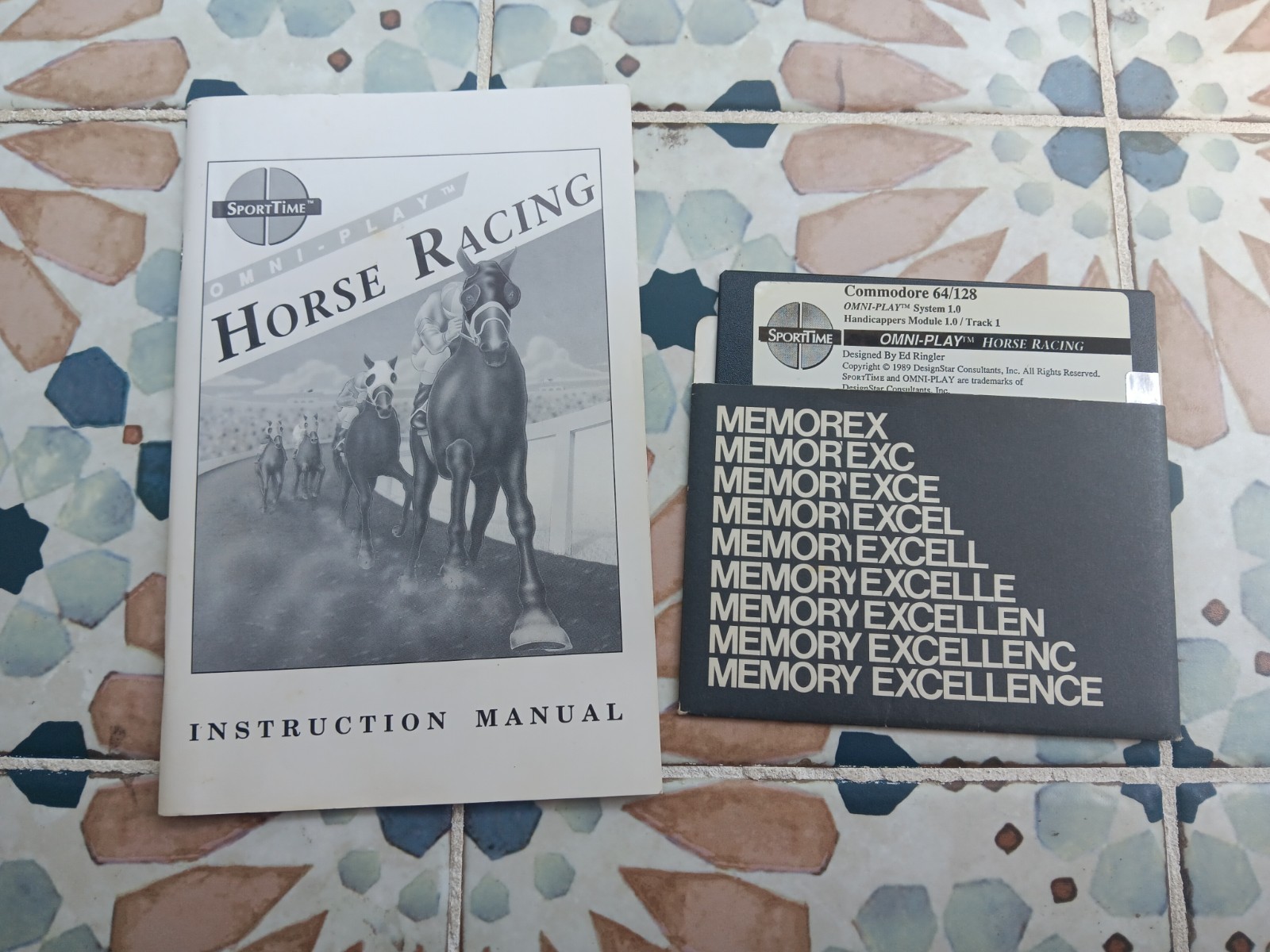 Commodore 64/128 Horse Racing Computer Game Software Tested/Works