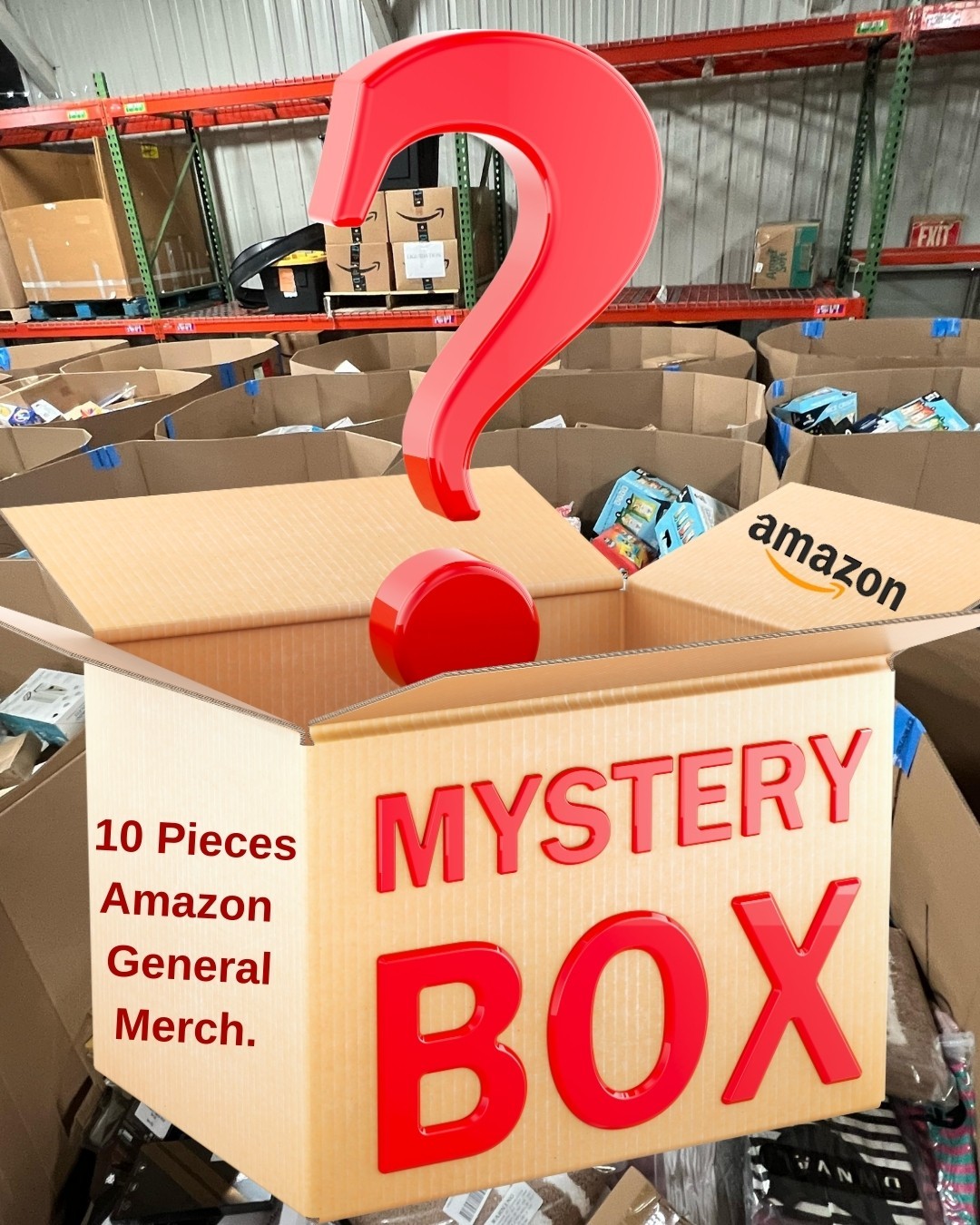 Mystery Box - 10 Pcs – Brand New Items, Overstock, Random Items, Surprise Gifts!