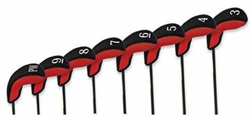 Stealth Hybrid Headcovers set of 8: Brand NEW, #3-PW, Highest quality Red/Blk