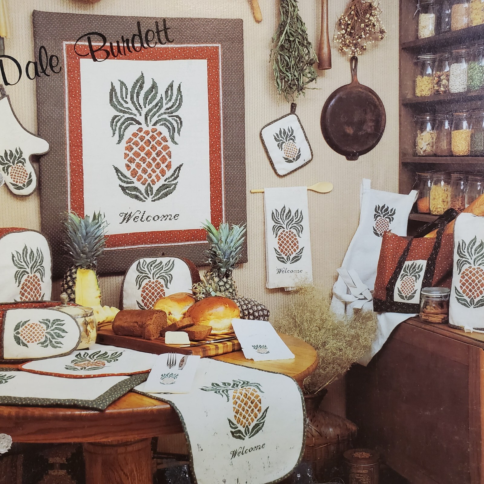 Dale Burdett Publications The Country Pineapple Welcome Swingers Cross Stitch