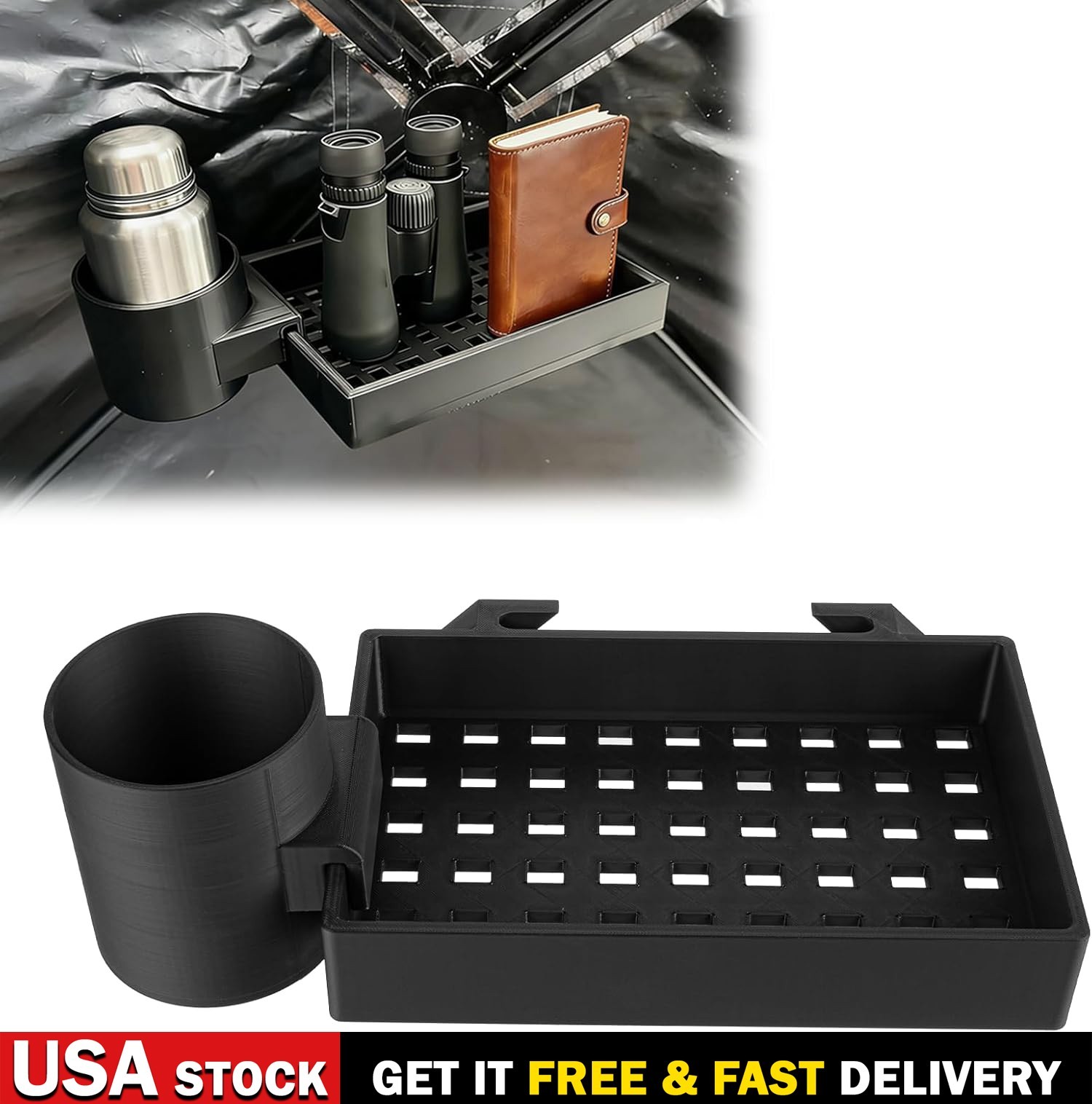 Storage Rack for Hub Hunting Blind Ground Tent Wall Mount Garage Organizer Hook