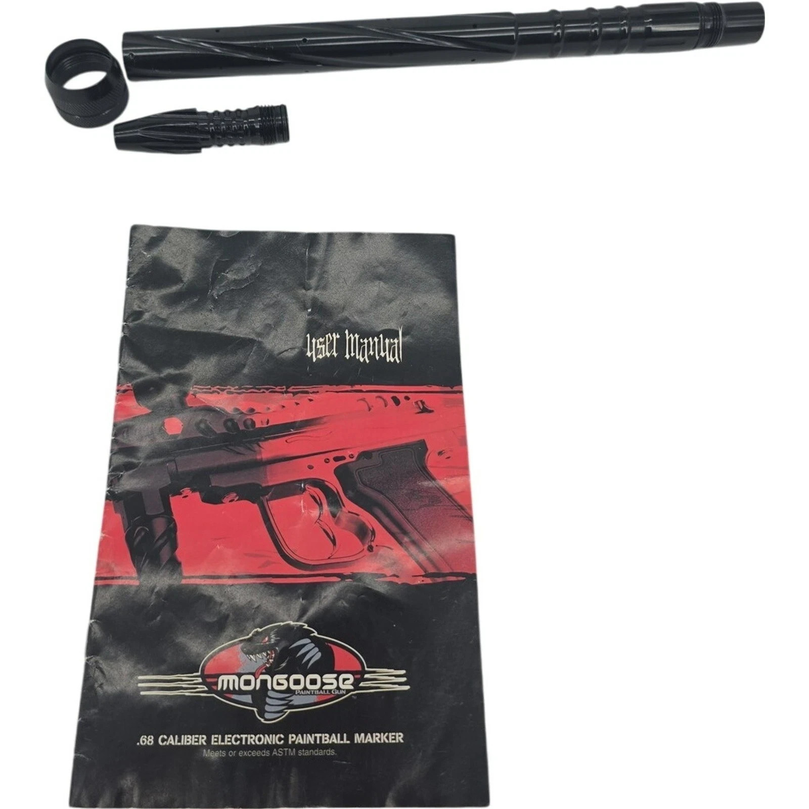 Mongoose .68 Caliber Electronic Paintball Marker Barrel Parts & User Manual