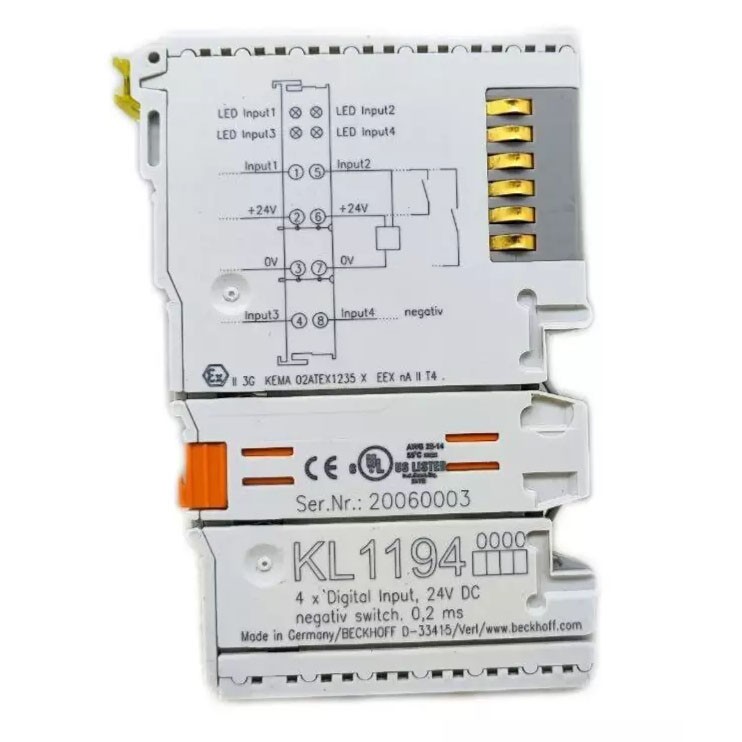 Beckhoff KL1194 Digital Input Module 4 Channel 24V DC New