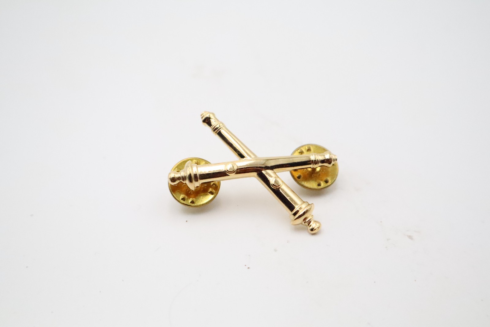 US Army Field Artillery Branch Crossed Cannons Pin – Gold Tone Insignia 623