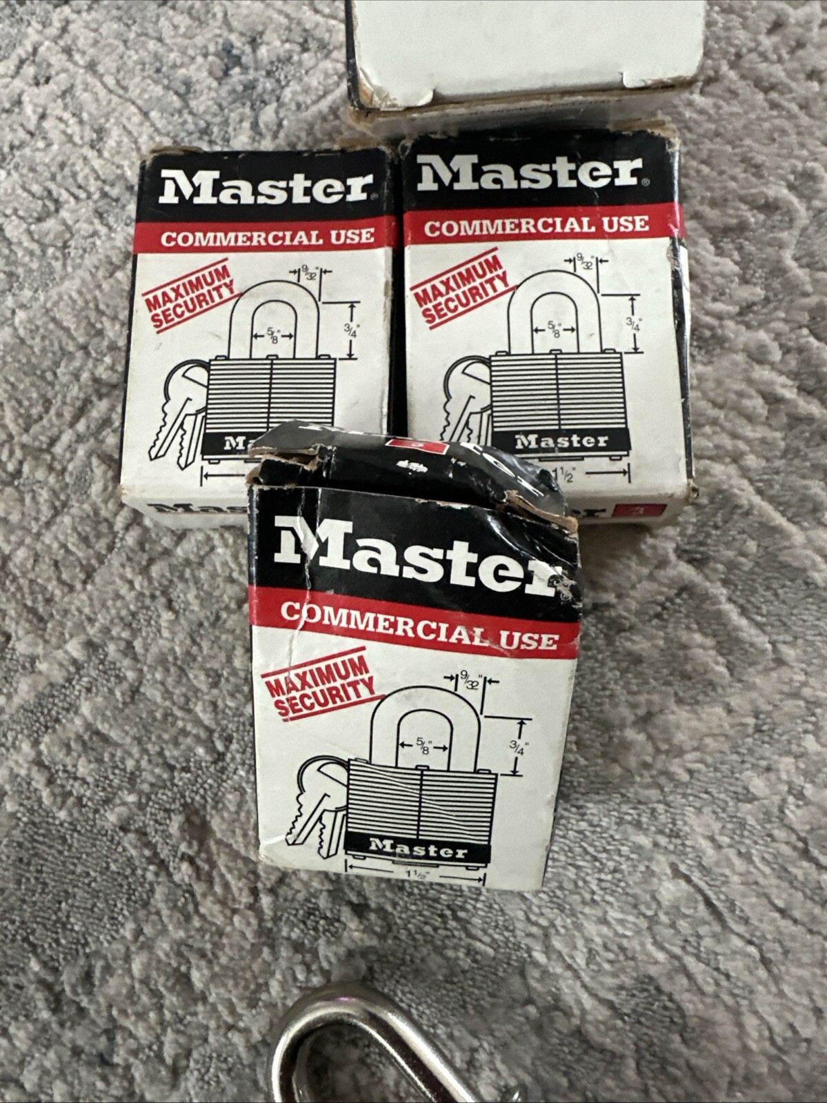 5-PACK Master Lock No 3 Commercial Maximum Security Locks Keyed Alike