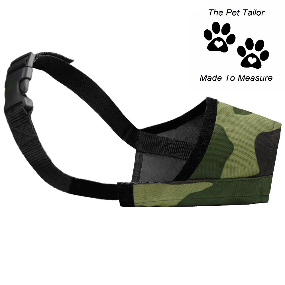 Hovawart Dog Muzzle Army Camouflage Training Anti Bite Barking Pet Guard