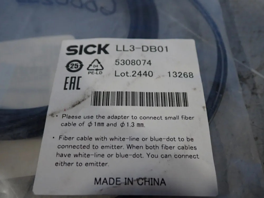 SICK LL3-DB01 FIBER-OPTIC CABLE SENSOR 11191532791