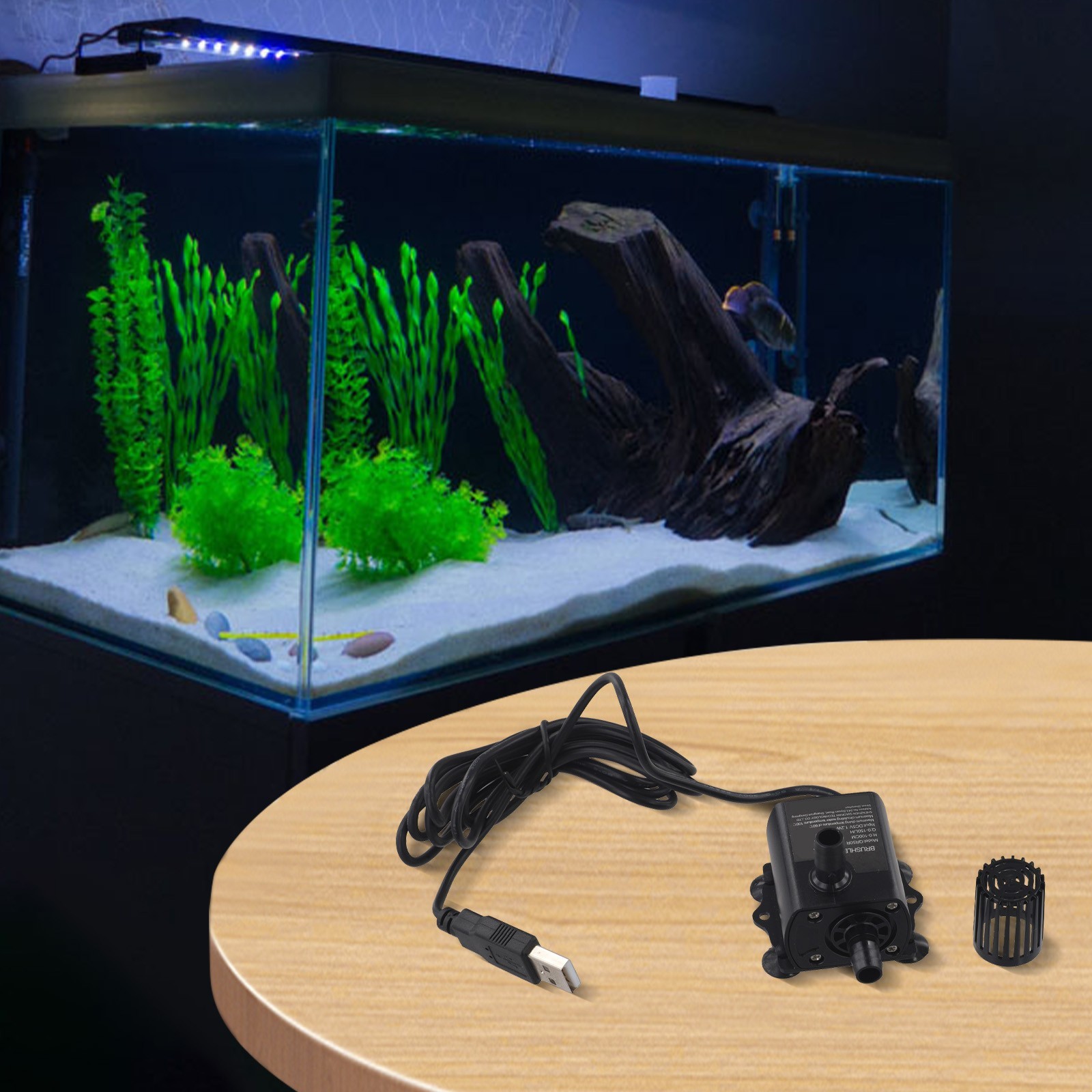 Compact USB Brushless Water Pump with Filter for Various Water Applications