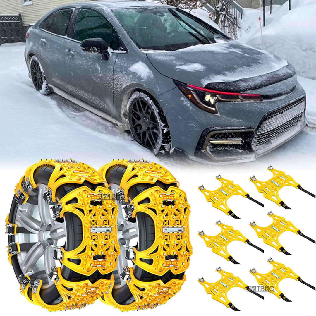 6Pcs Car Wheel Snow Tire Chains Anti-Skid Emergency Winter For Toyota Corolla SE