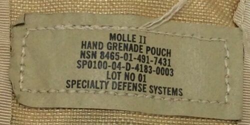 USGI, GRENADE POUCH, DESERT CAMO, PRE-OWNED