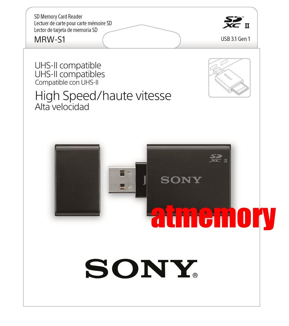 Sony SD SDHC SDXC High Speed Card Reader MRW-S1 UHS-II USB3.1 Genuine