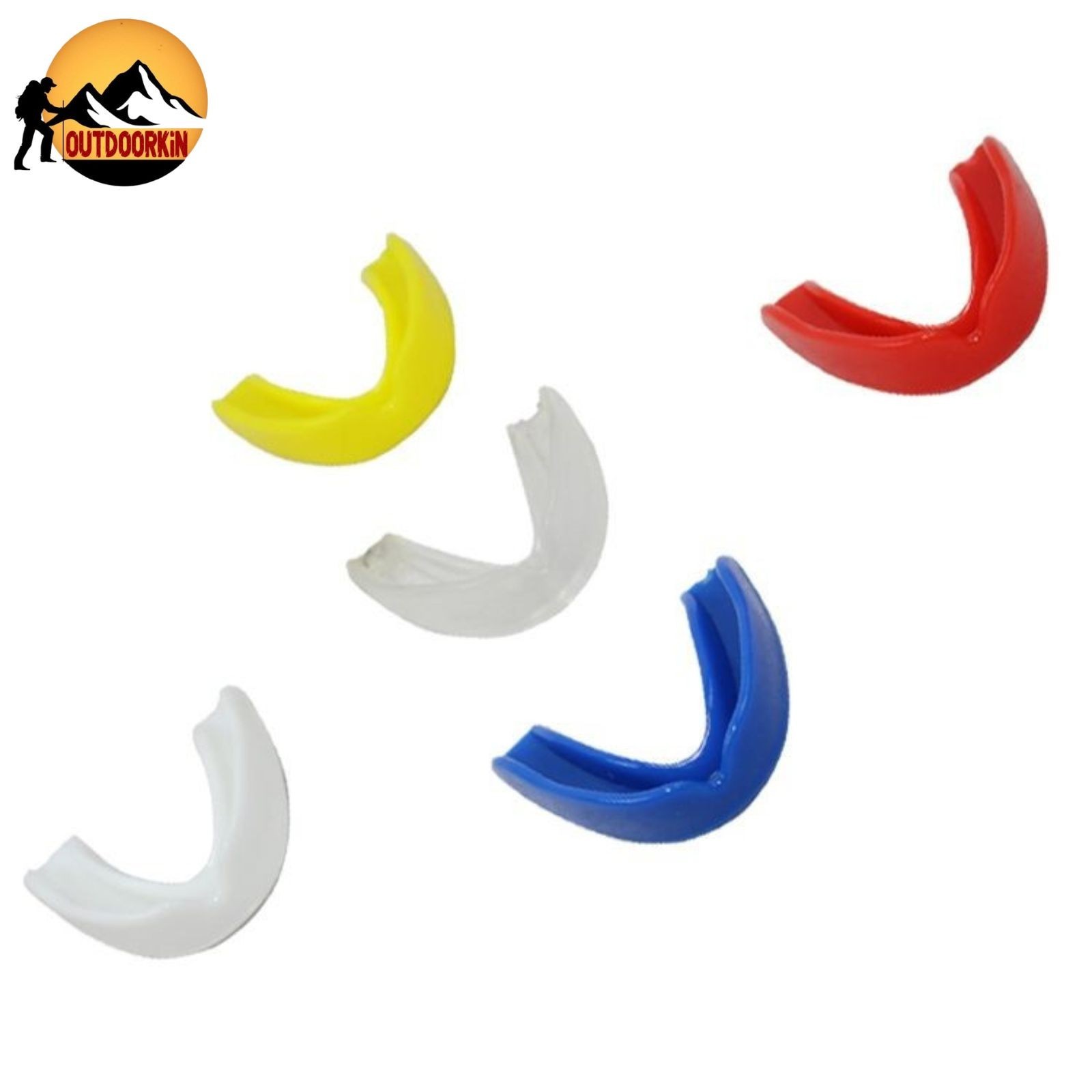 Yellow Boxing Single Layer Silicone Mouth Guard Teeth Protector
