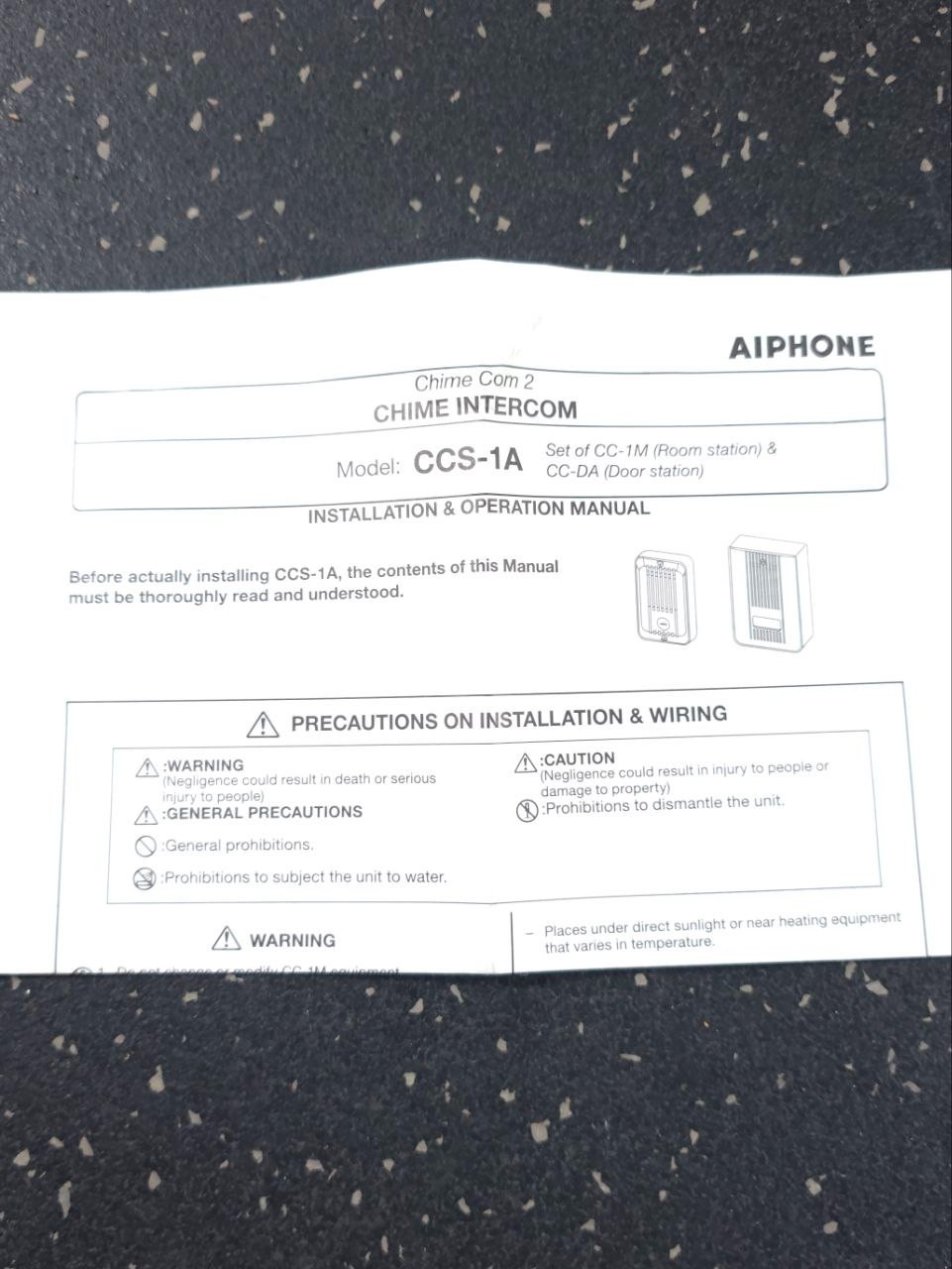 Aiphone CCS-1A ChimeCom2 Single-Door Answering System