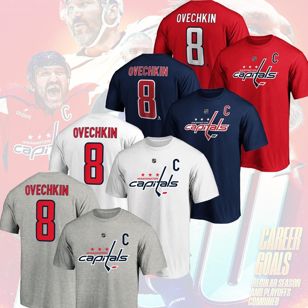 HOT - Alexander Ovechkin #8 Washington Capitals 2026 Player Name & Number Fans