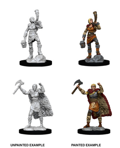 D&D Nolzur's Marvelous Unpainted Miniatures: Female Human Barbarian