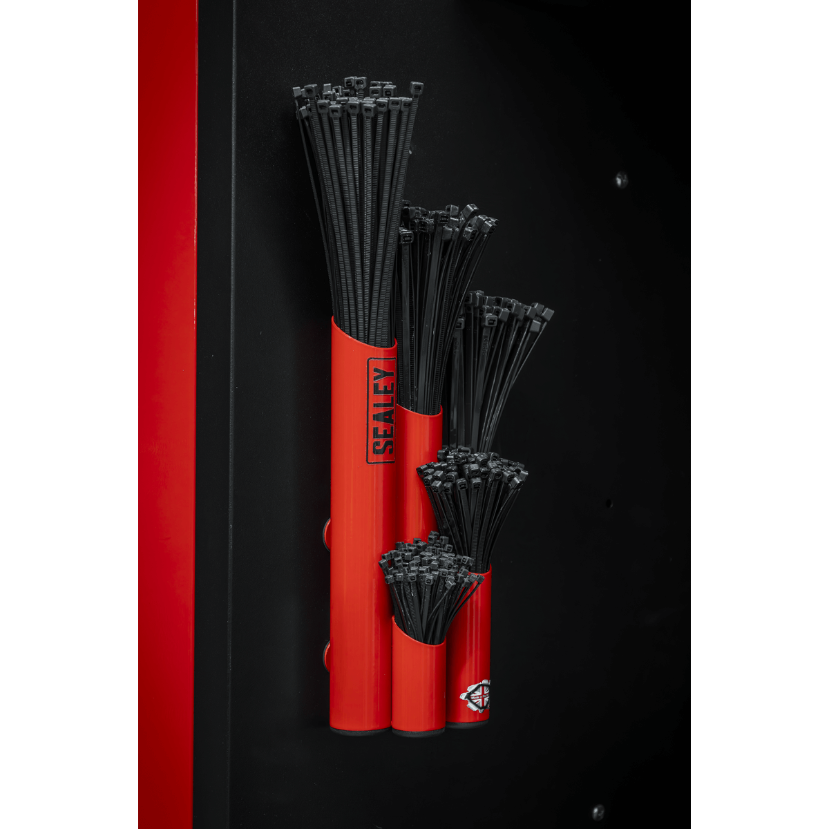 Sealey Large Magnetic Cable Tie Holder Red