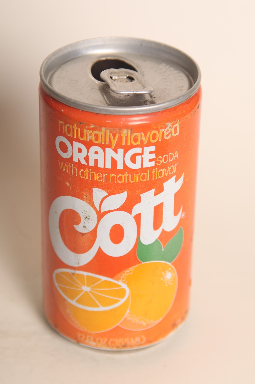 Cott Orange soda can