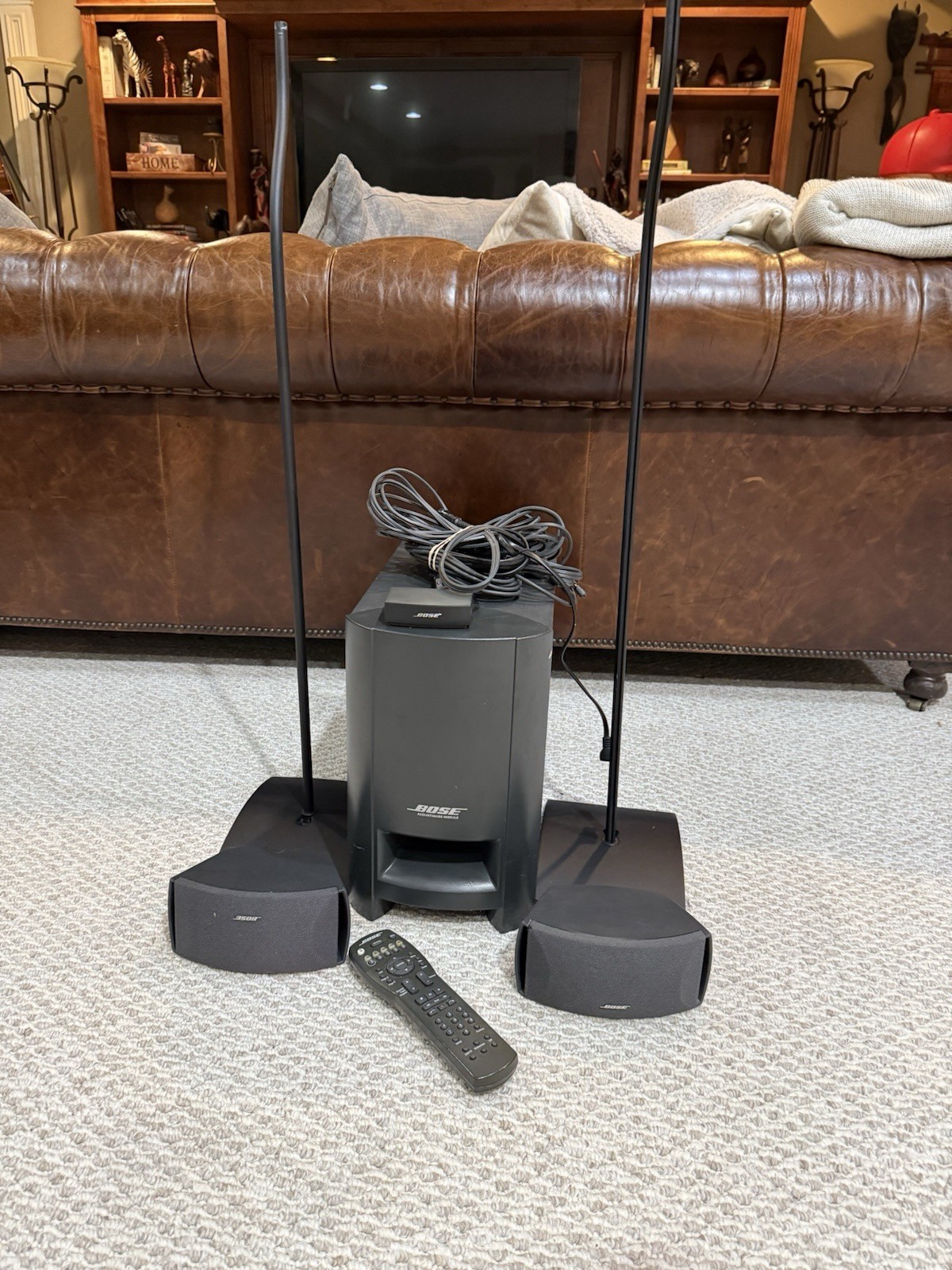 Bose 321 2.1 Channel Wired Home Theater Speaker System w/ Acoustimass, Remote