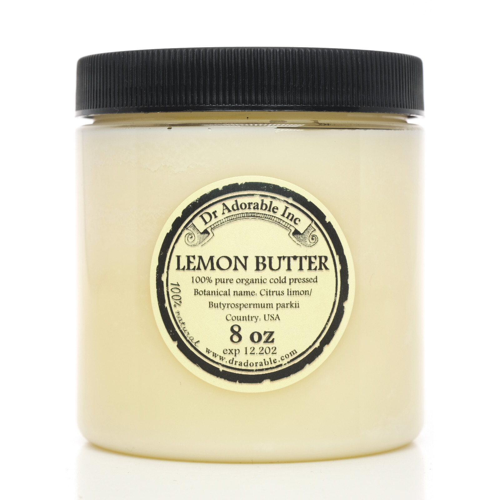 LEMON BUTTER ORGANIC NATURAL COLD PRESSED 100% PURE RAW HAIR SKIN BODY FRESH