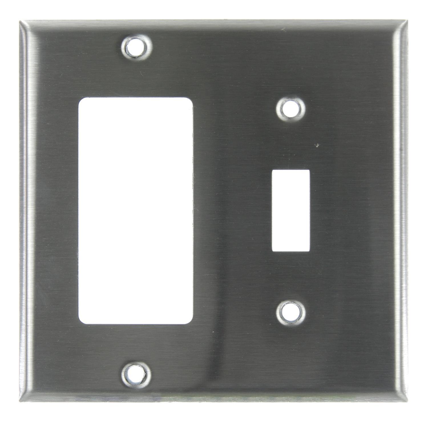 Steel Wall Switch Plate Toggle Outlet Cover Rocker Duplex Wallplate Cover NEW!!!