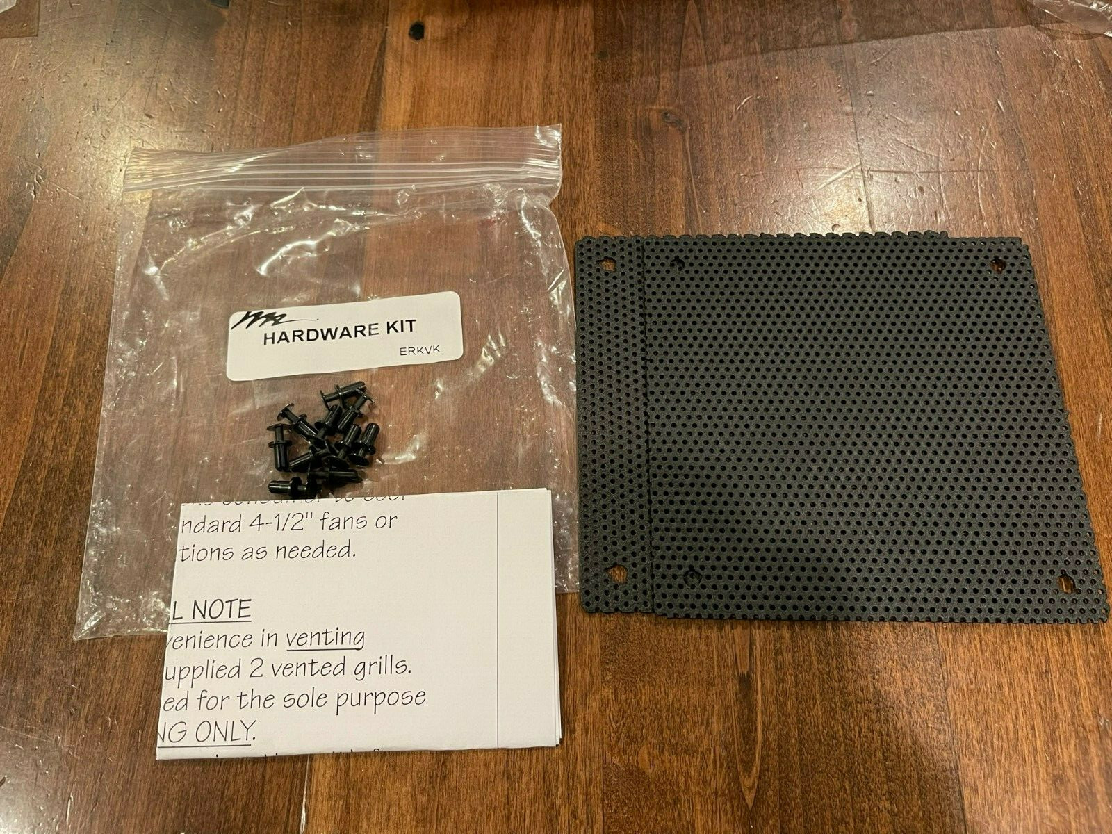 Middle Atlantic ERKVK Vent hardware kit