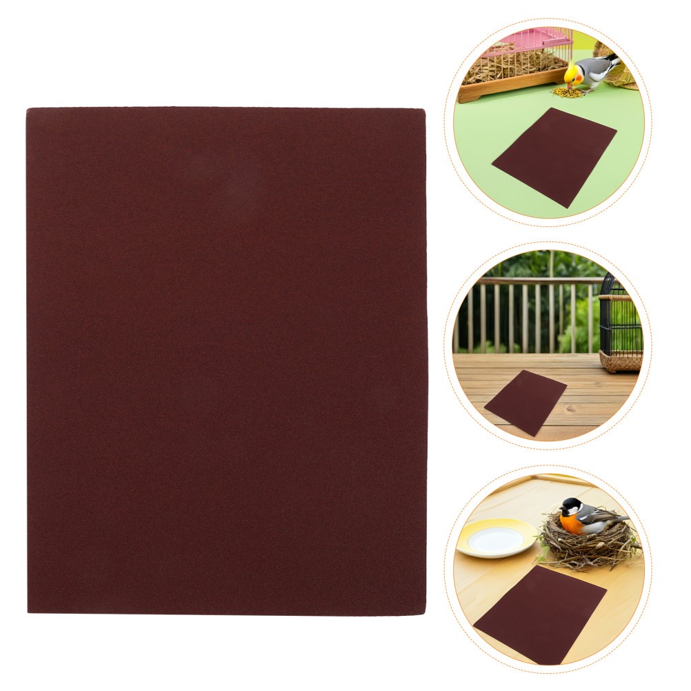 20 Pcs Pet Bird Claw Sandpaper Sheets Gravel for Cage Perch Beak Grinding