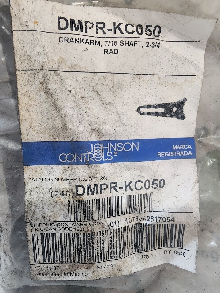 Johnson Controls DMPR-KC050 Crank Arm 7/16 Inch Diameter Shaft 2-3/4 Inch RAD
