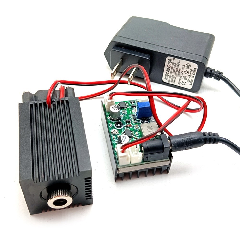 808nm 500mW IR Focusable Dot Stable Output Laser Module Driver TTL DC12V Adapter