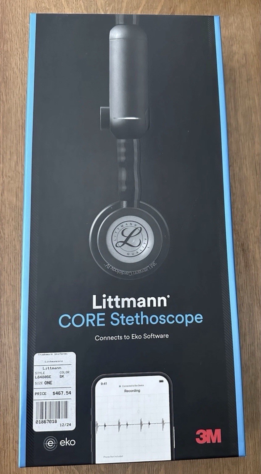 Littmann CORE Digital Cardiology IV Stethoscope Black Style: L8480BE