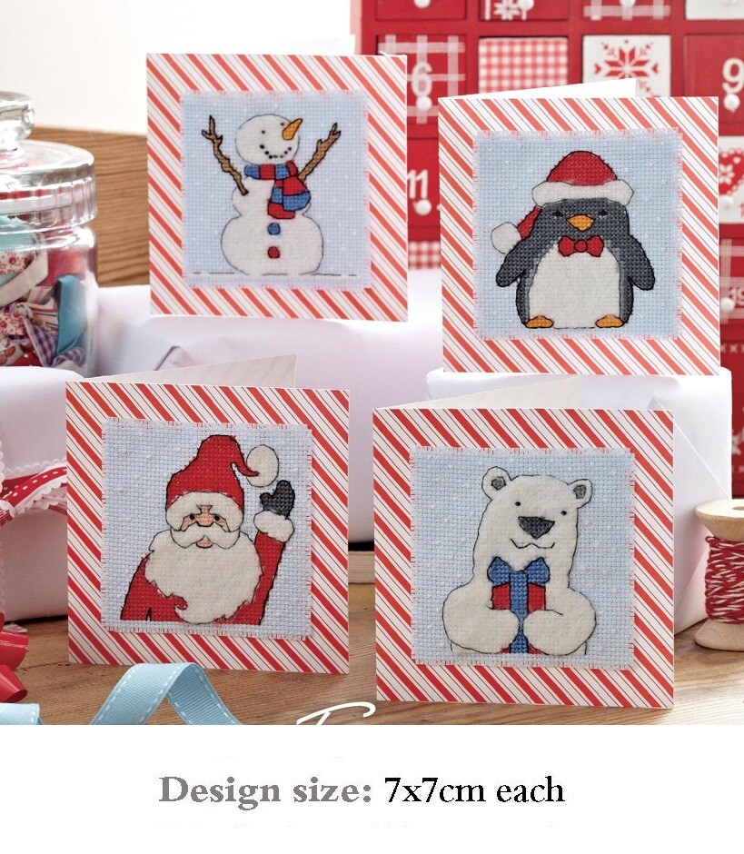 FESTIVE FRIENDS  CROSS  STITCH   PATTERN  ONLY   EA  RVP