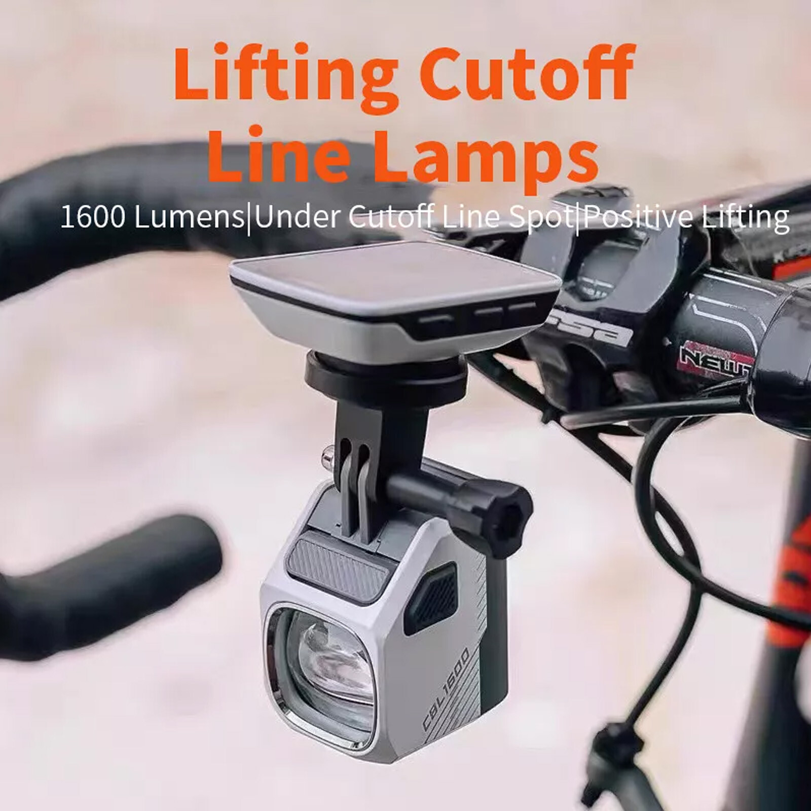 Bike Lights Night Riding Headlight Hanging Cut-off Cable