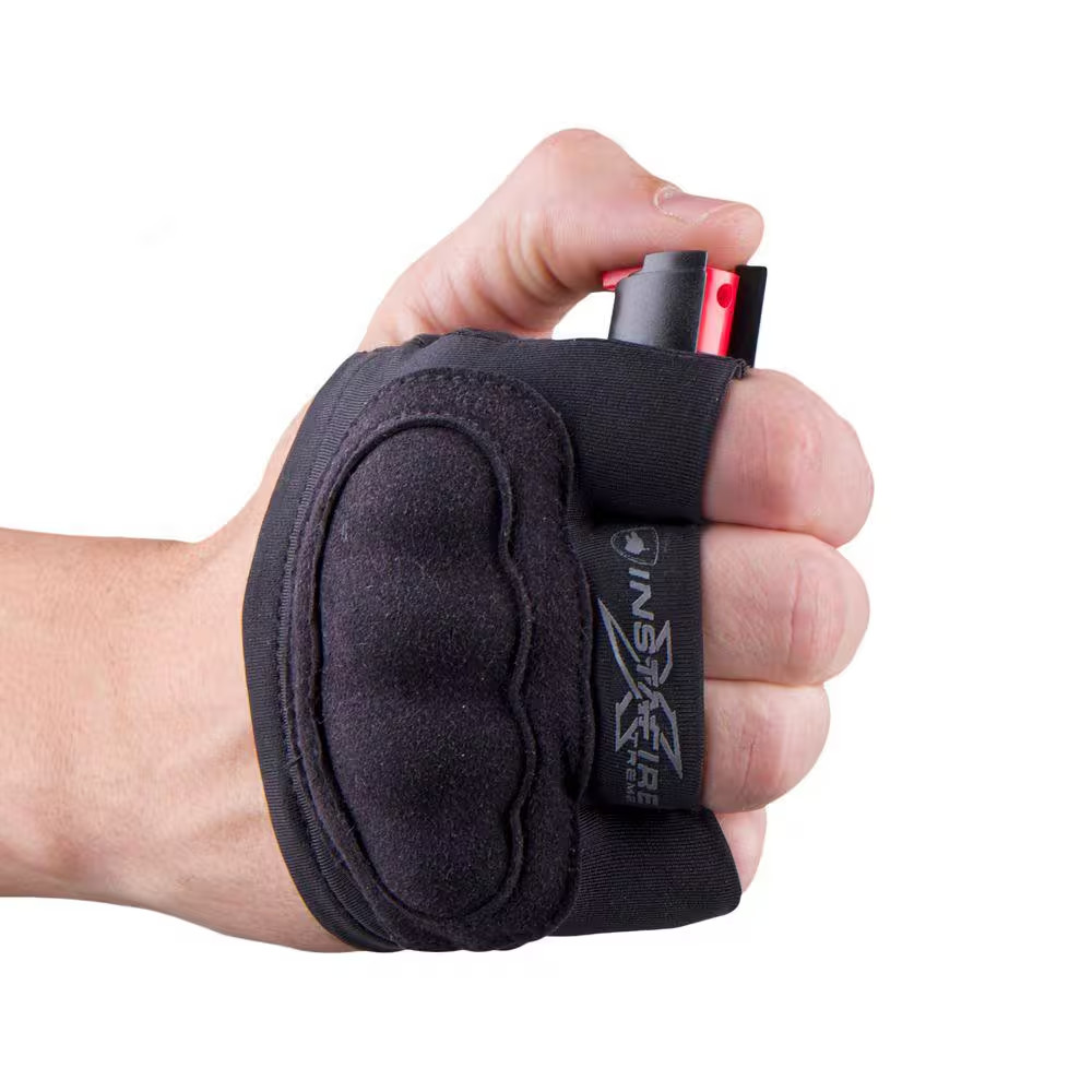 Pepper Spray Runner'S Pepper Spray with Knuckle Protection 3-In-1, Instafire Xtr