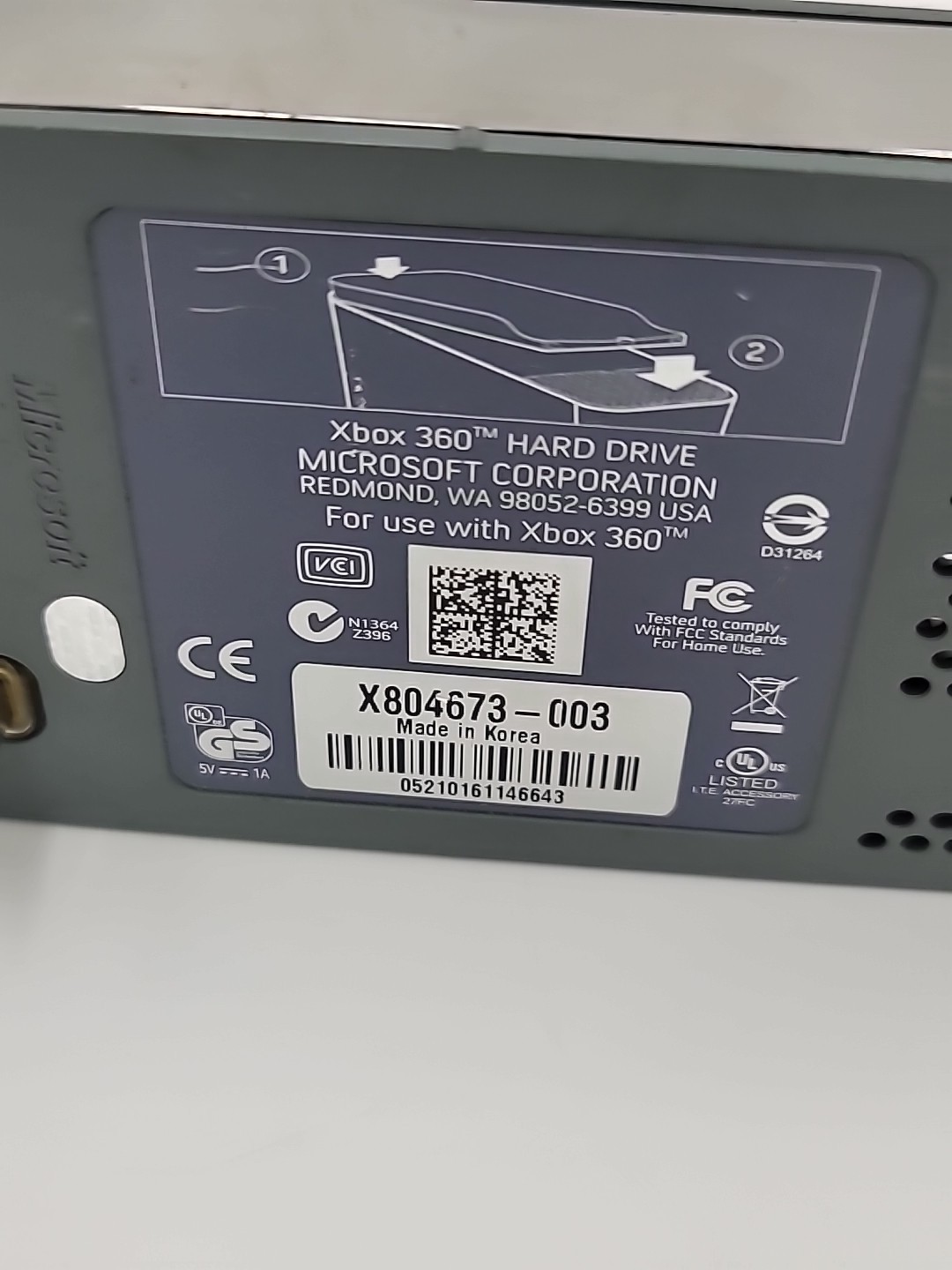 Authentic Microsoft XBOX 360 20GB Hard Drive
