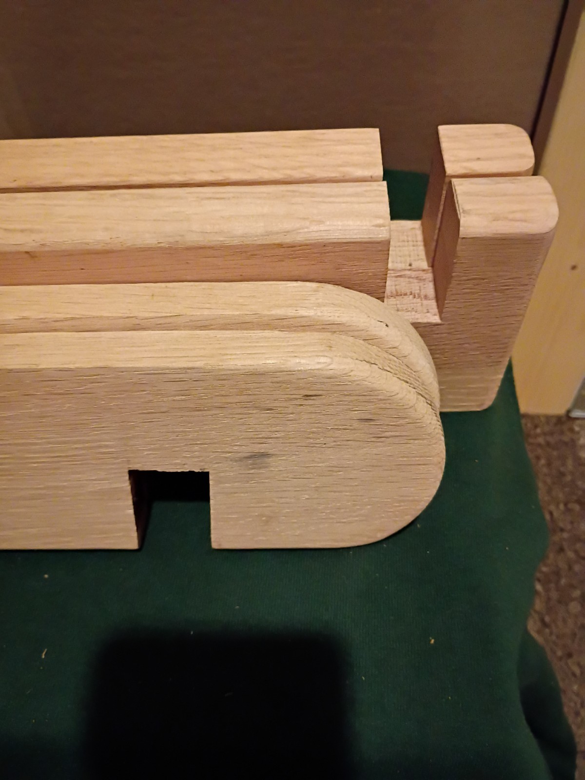 Solid wood speaker stands unfinished oak