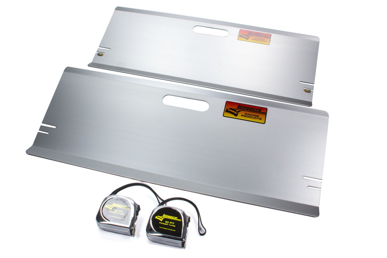 LONGACRE Toe-In Plates with Tape Magnets and Measures - Pair